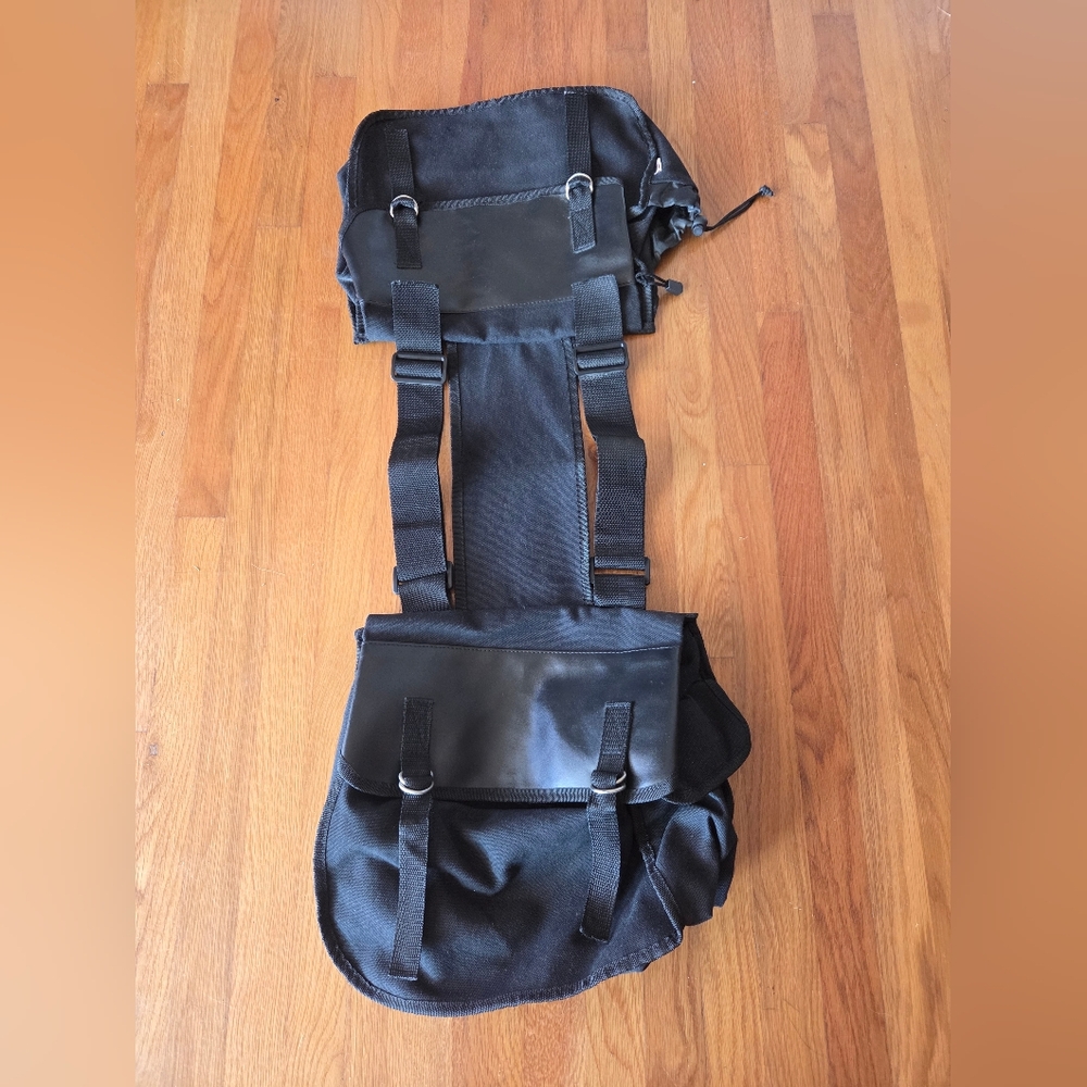 Kemi Moto Black Light Canvas Saddle Bag - (Never Used) Just sat in garage.